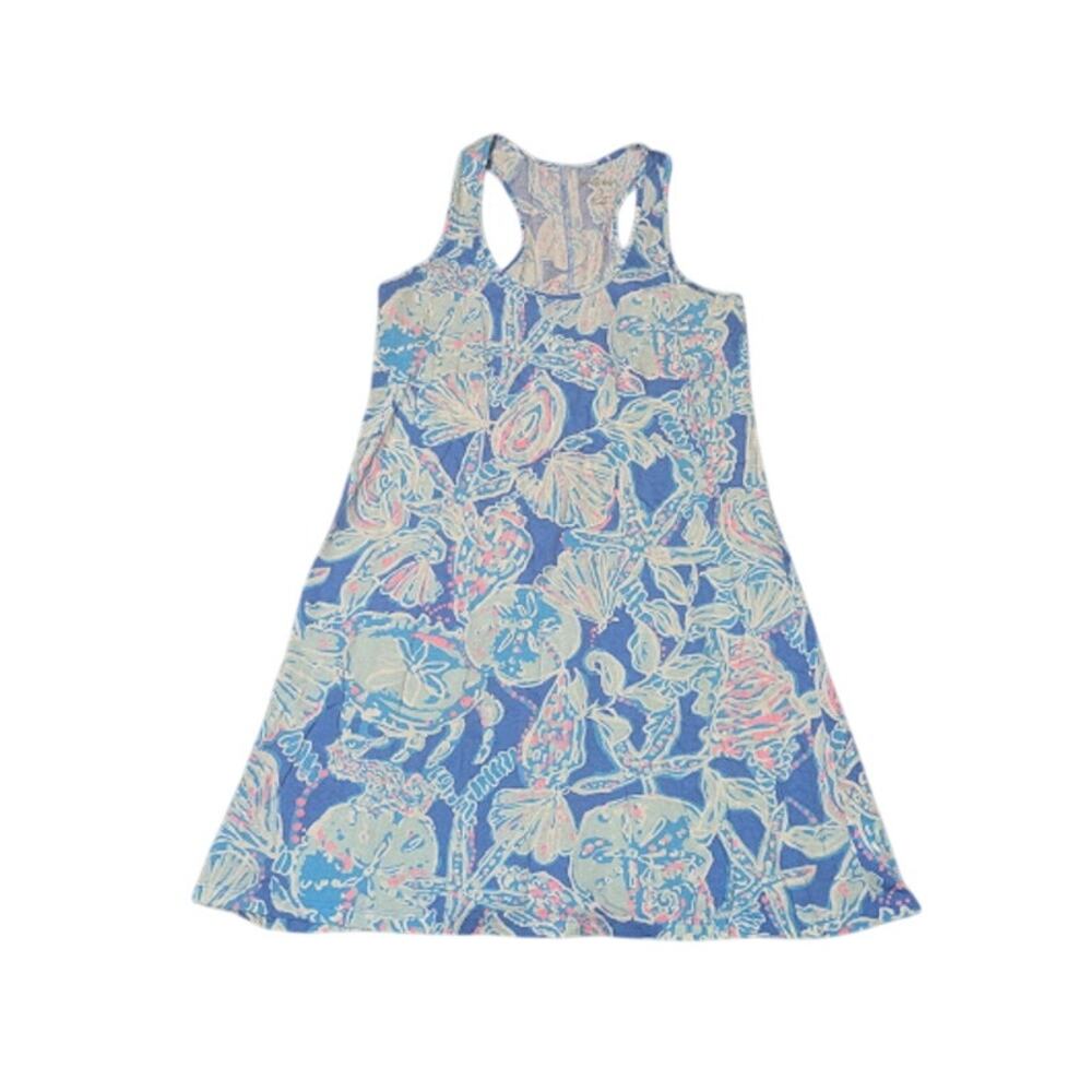 Lilly Pulitzer Women Melle Dress SZ S Preppy In Blue Haven Pop Up Into the Deep